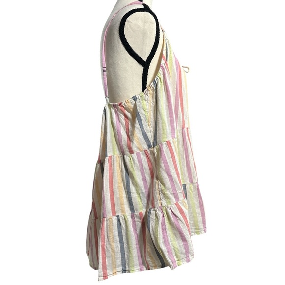 Old Navy Pastel Striped Spaghetti Strap Tank Top - Picture 3 of 6